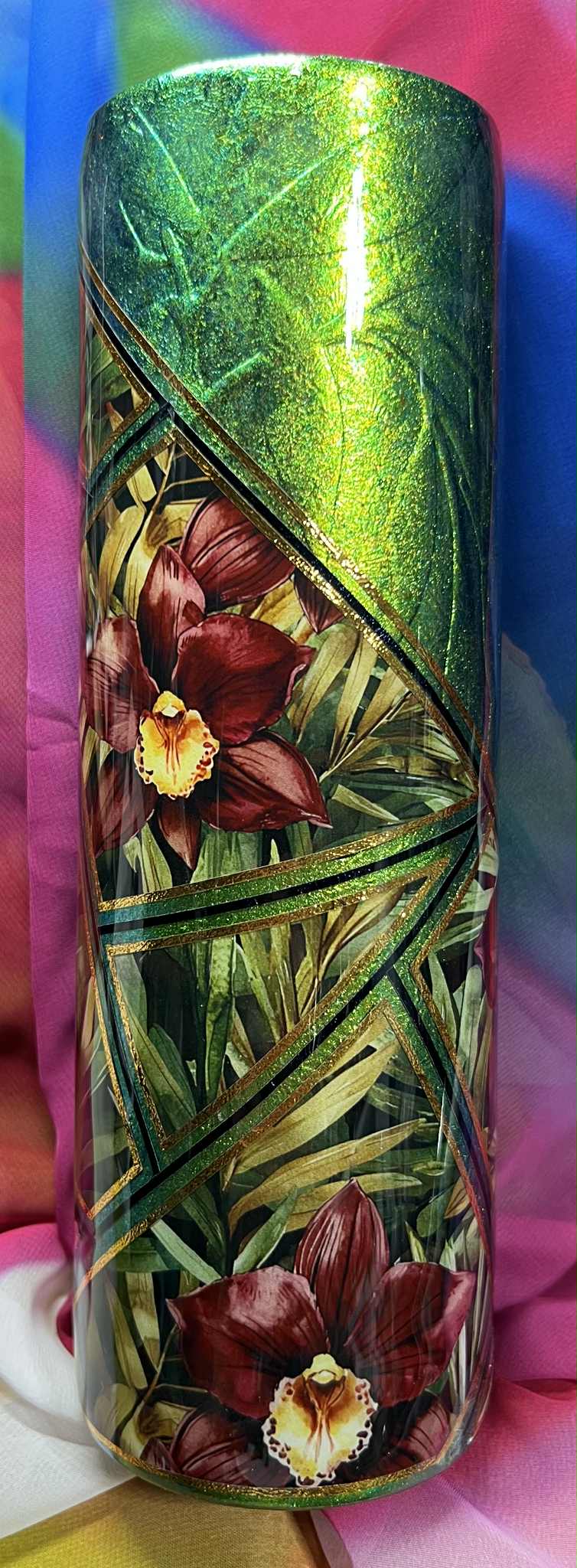 Burgundy Cymbidium Orchid (Can Add Quote)