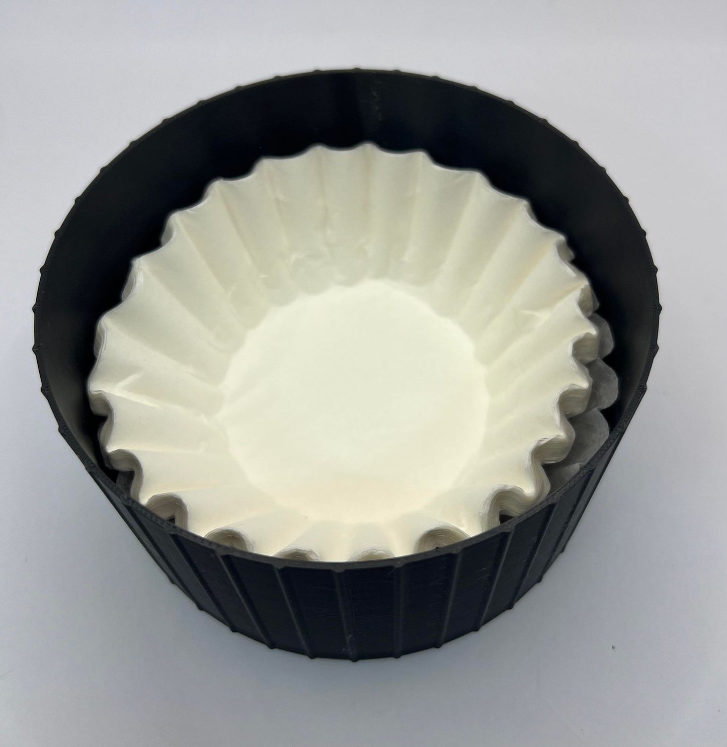 Coffee Filter Holder: (NO inner cone-right side up) A