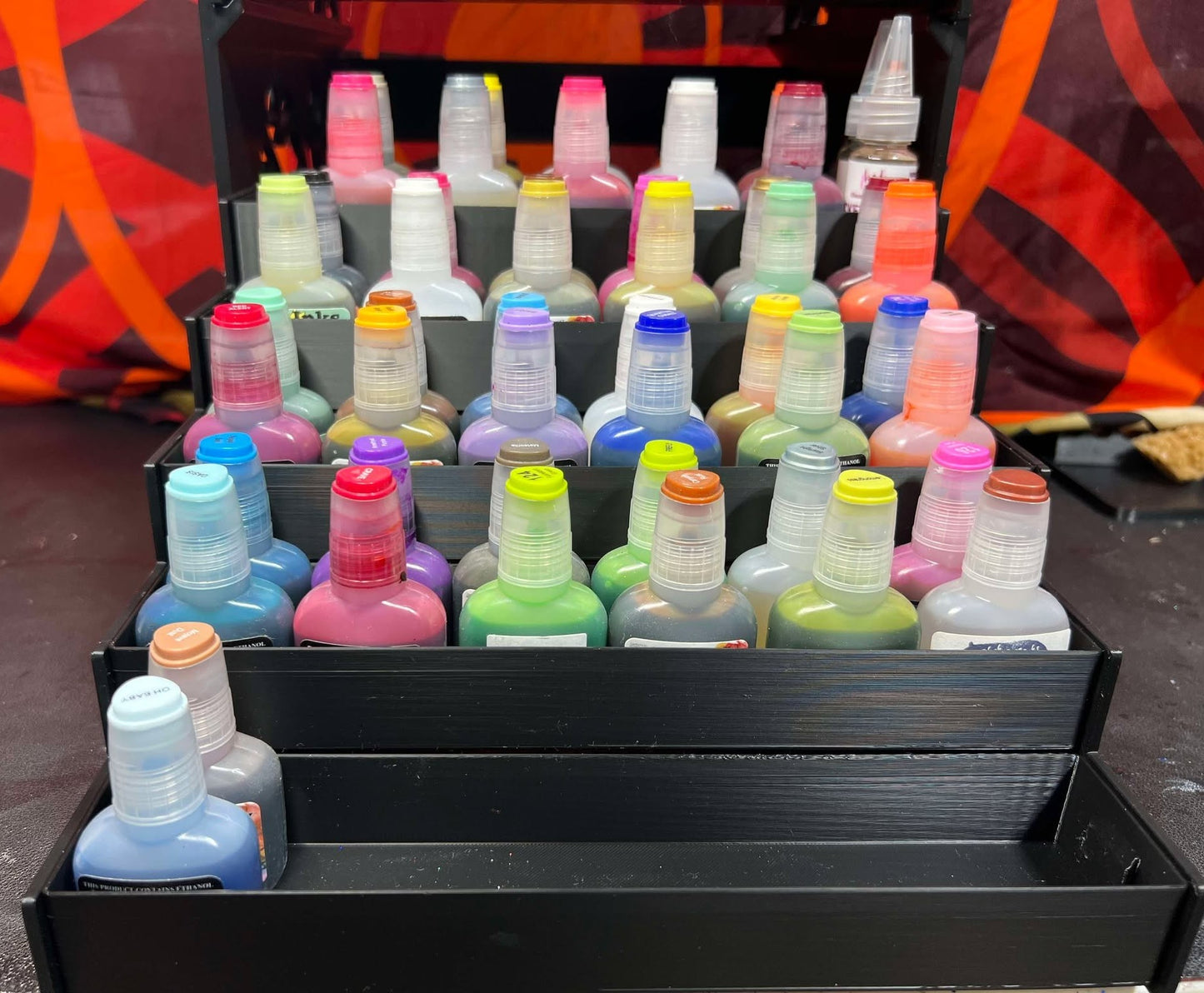 IT'S BACK! LIMITED QUANTITIES~!!DOUBLE DECKER INK Bottle Bleacher stadium (With Stacker Stand) Kahikina Original!