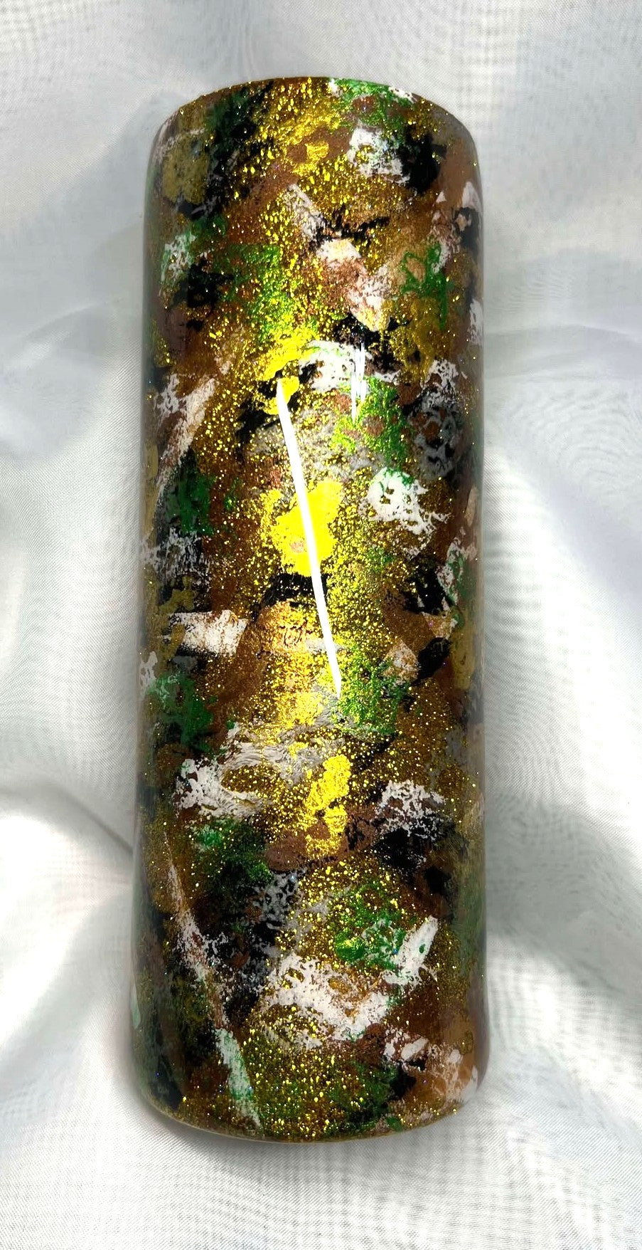 Gold Hand Painted Kimono Tumbler - 20oz