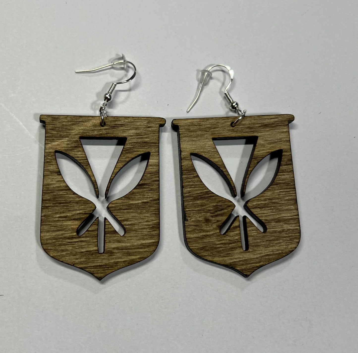 Rustic AS IS Misfits- Kanaka (Hawaiian) Shield Earring