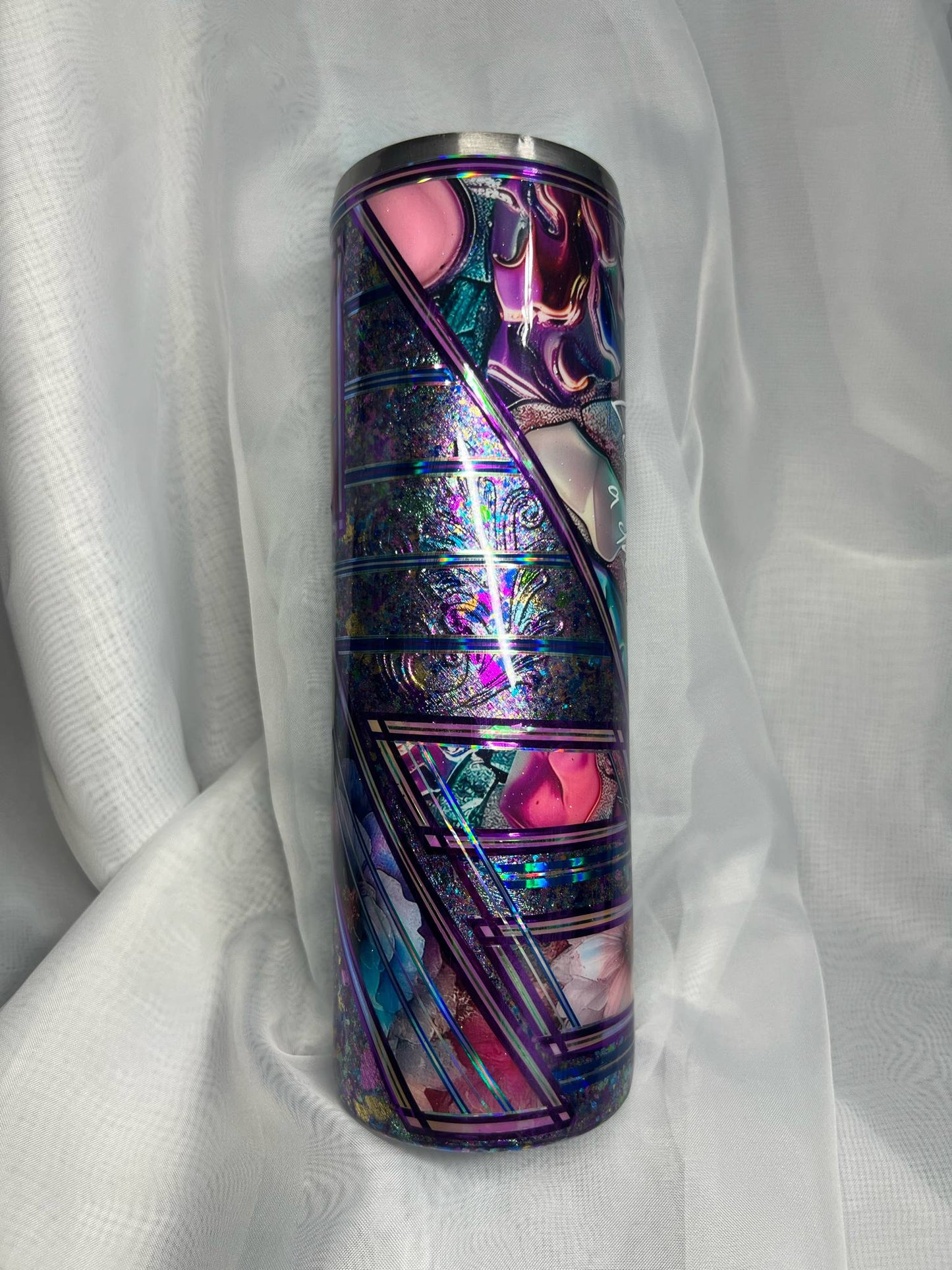 Mixed Media Purple- Live Each Day as if a Dream came true.