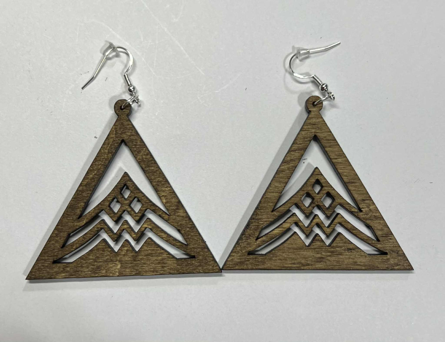 Rustic AS IS Misfits- Mauna Triangle (Mauna Kea) Earring