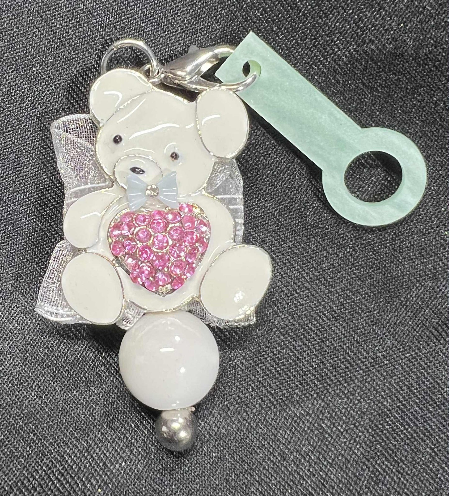 Beaded Straw Charm Toppers (Hard Plastic Ring)