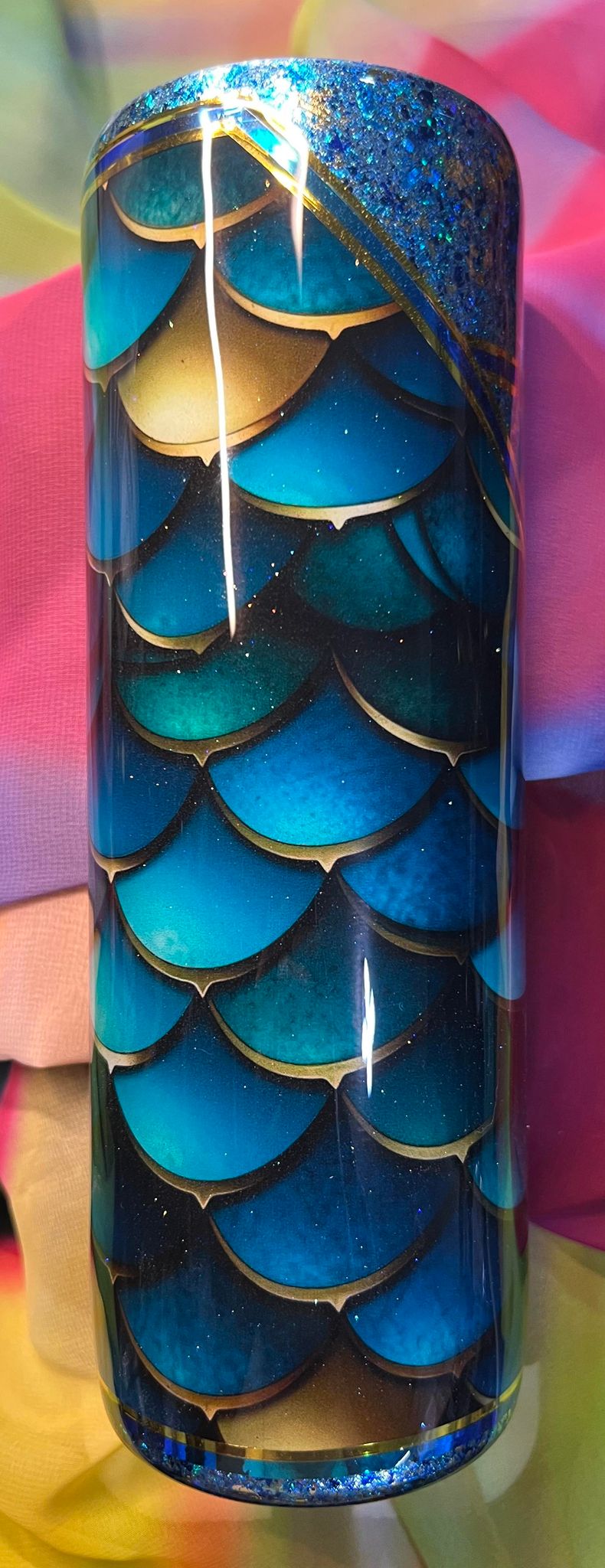 Teal Blue Dragon Scales