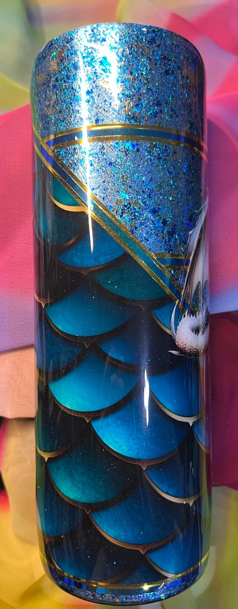 Teal Blue Dragon Scales