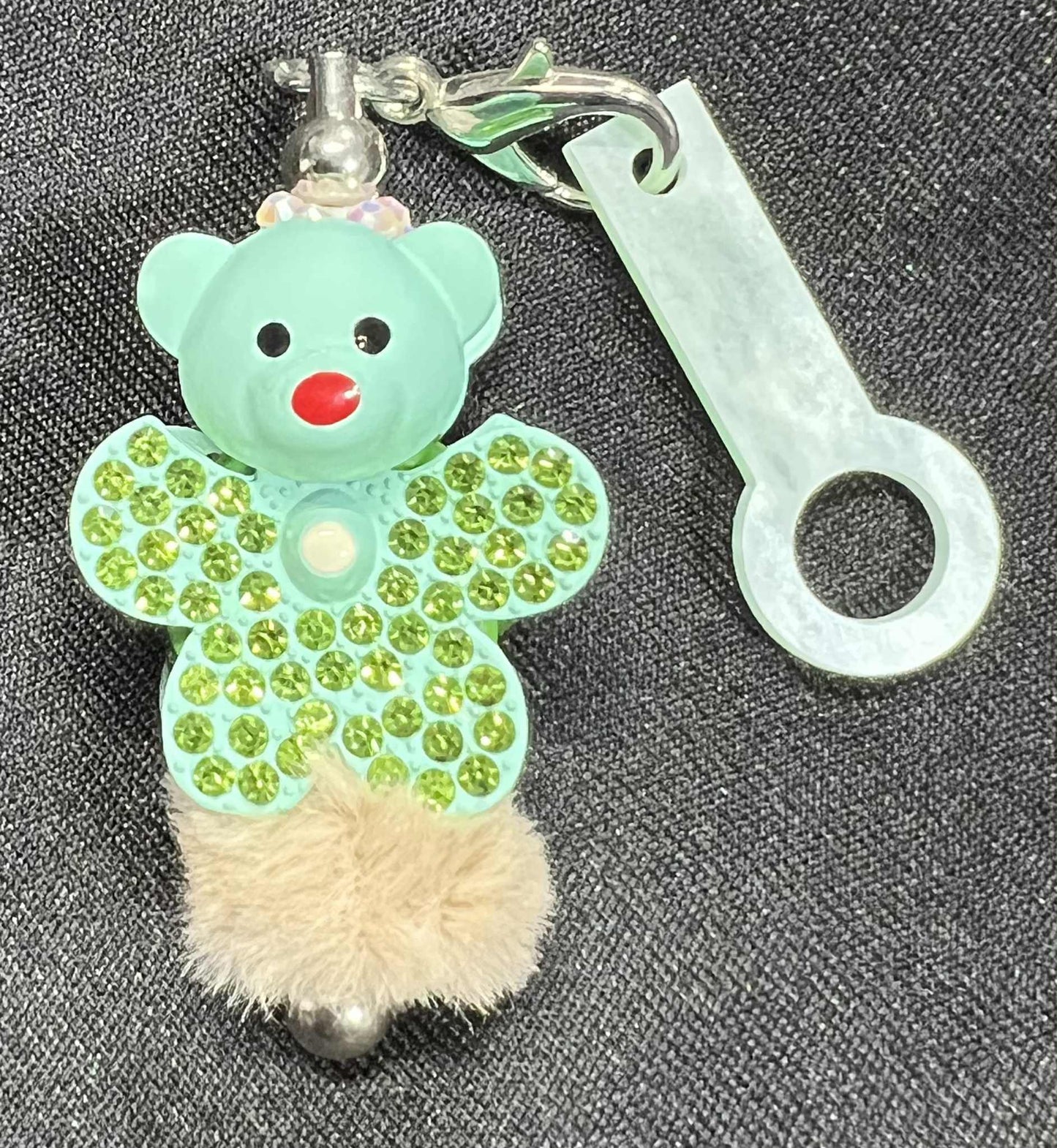 Beaded Straw Charm Toppers (Hard Plastic Ring)