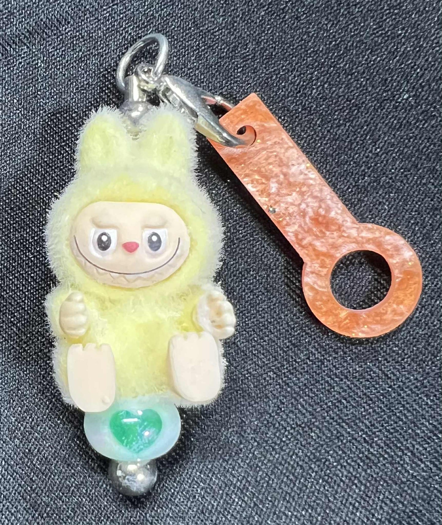 Beaded Straw Charm Toppers (Hard Plastic Ring)