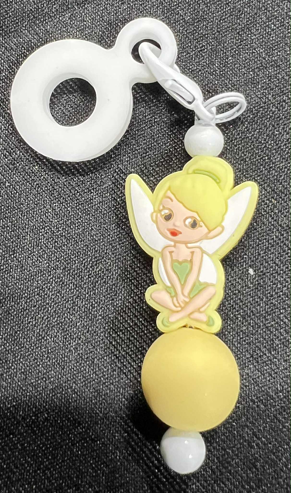 Beaded Straw Charm Toppers (Silicone Ring)