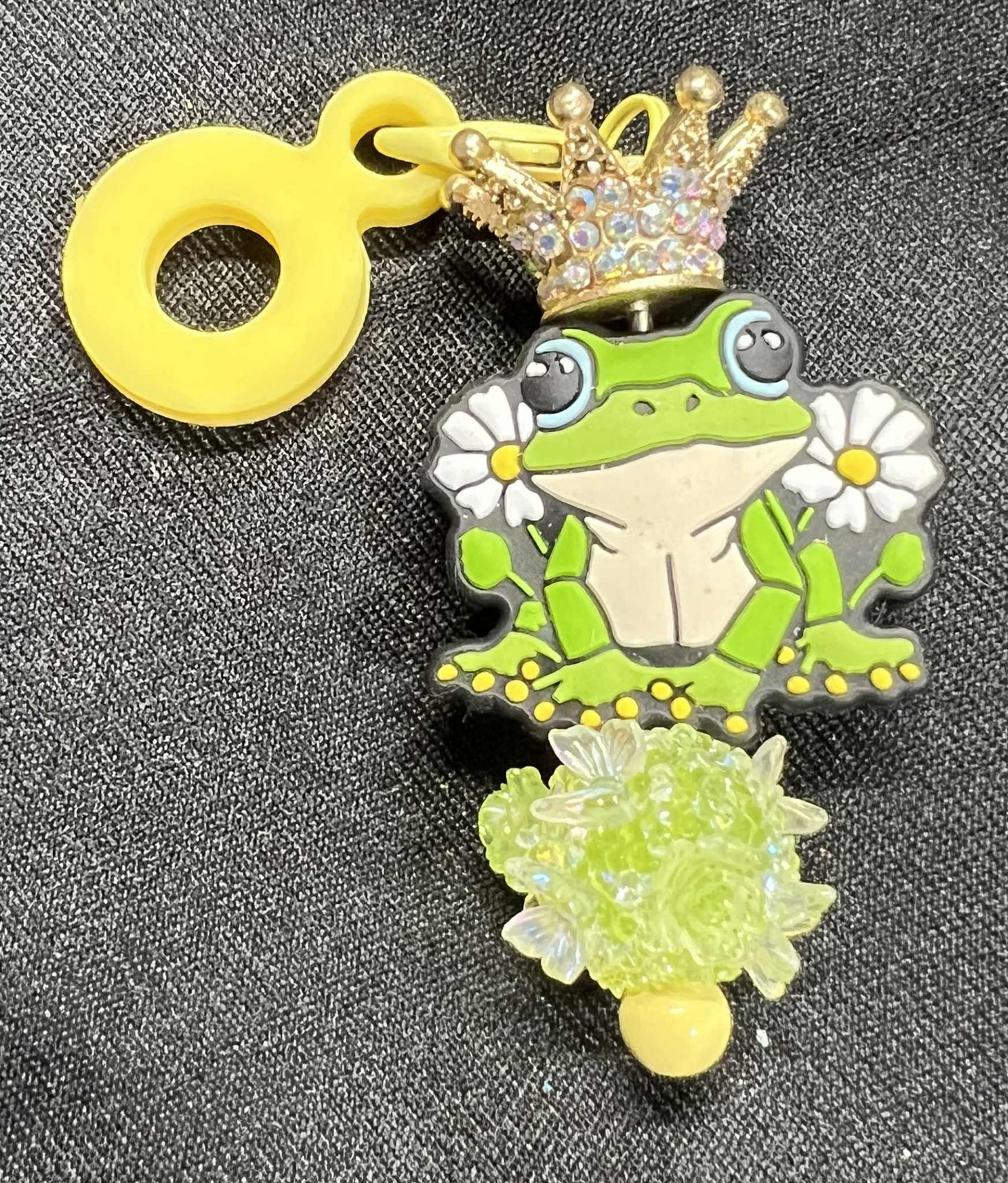 Beaded Straw Charm Toppers (Silicone Ring)