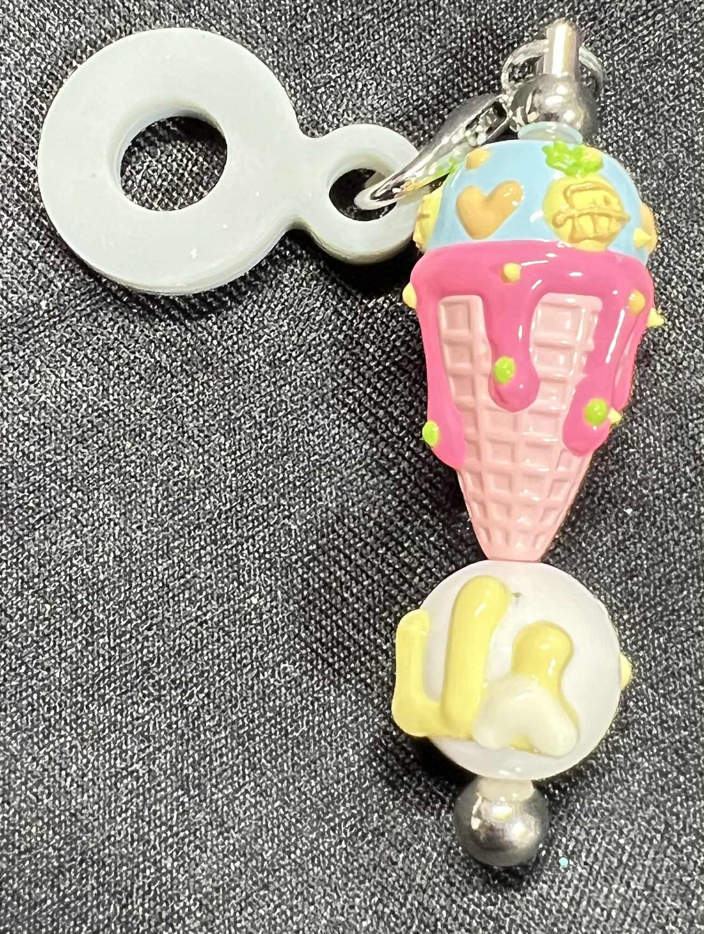 Beaded Straw Charm Toppers (Silicone Ring)