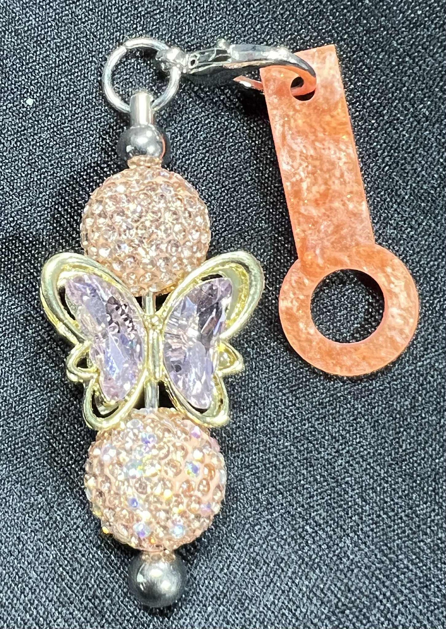 Beaded Straw Charm Toppers (Hard Plastic Ring)