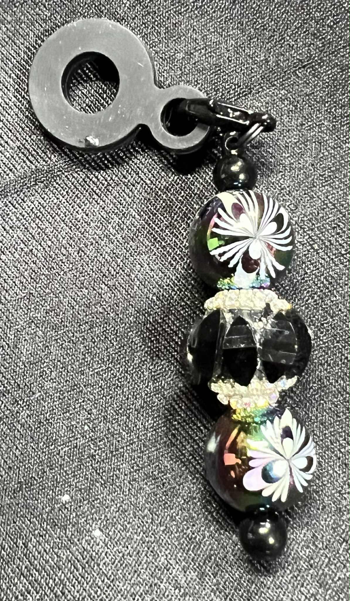 Beaded Straw Charm Toppers (Silicone Ring)