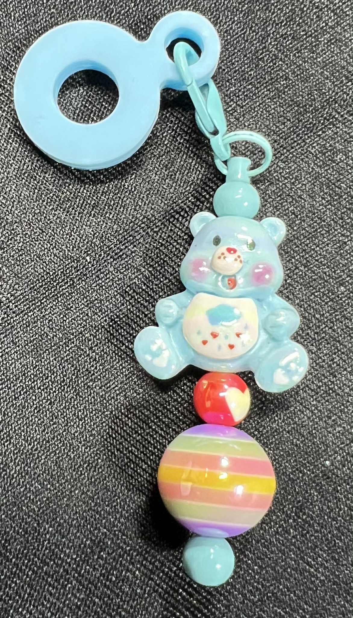 Beaded Straw Charm Toppers (Silicone Ring)