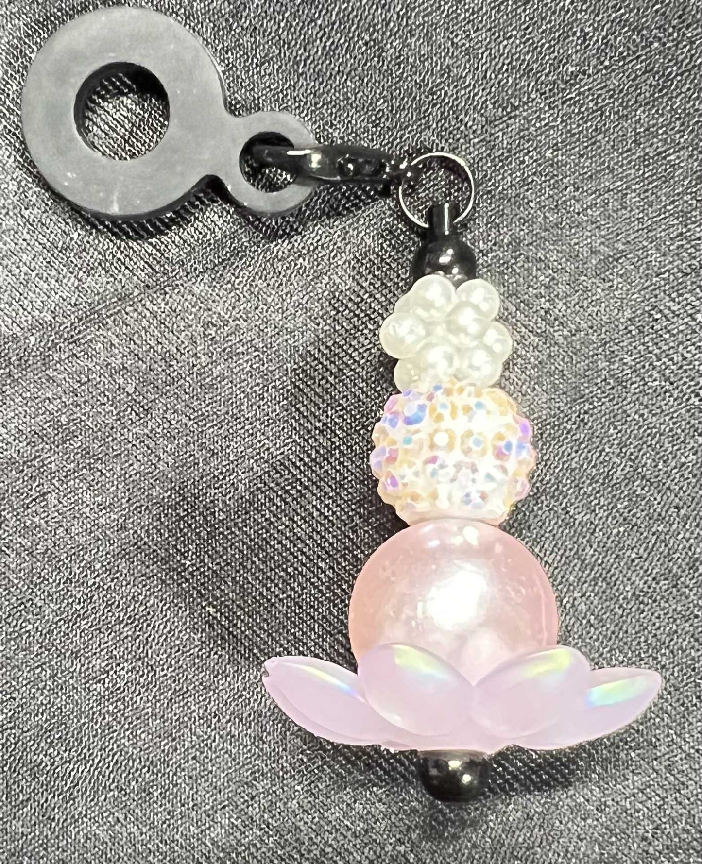 Beaded Straw Charm Toppers (Silicone Ring)