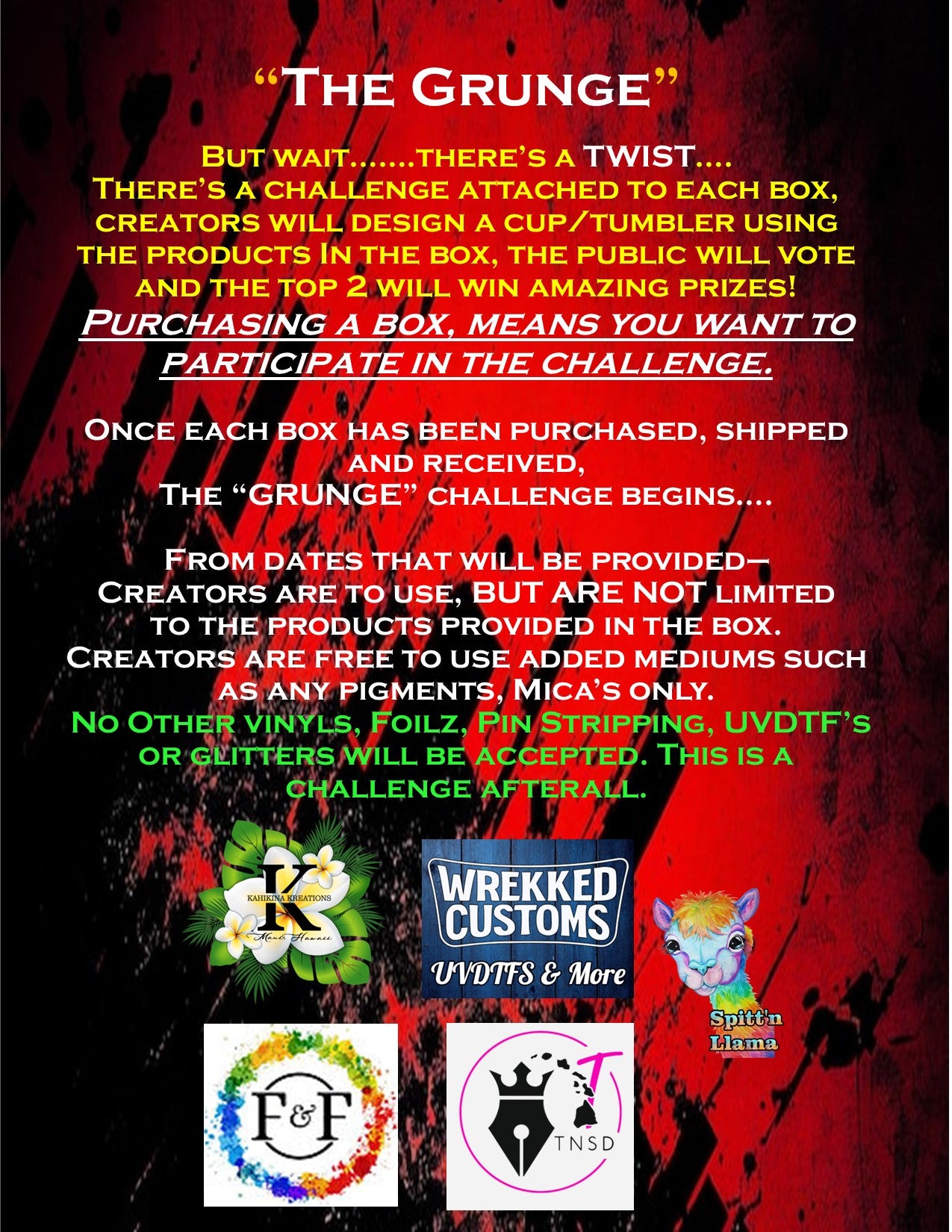 GRUNGE Box with Challenge.