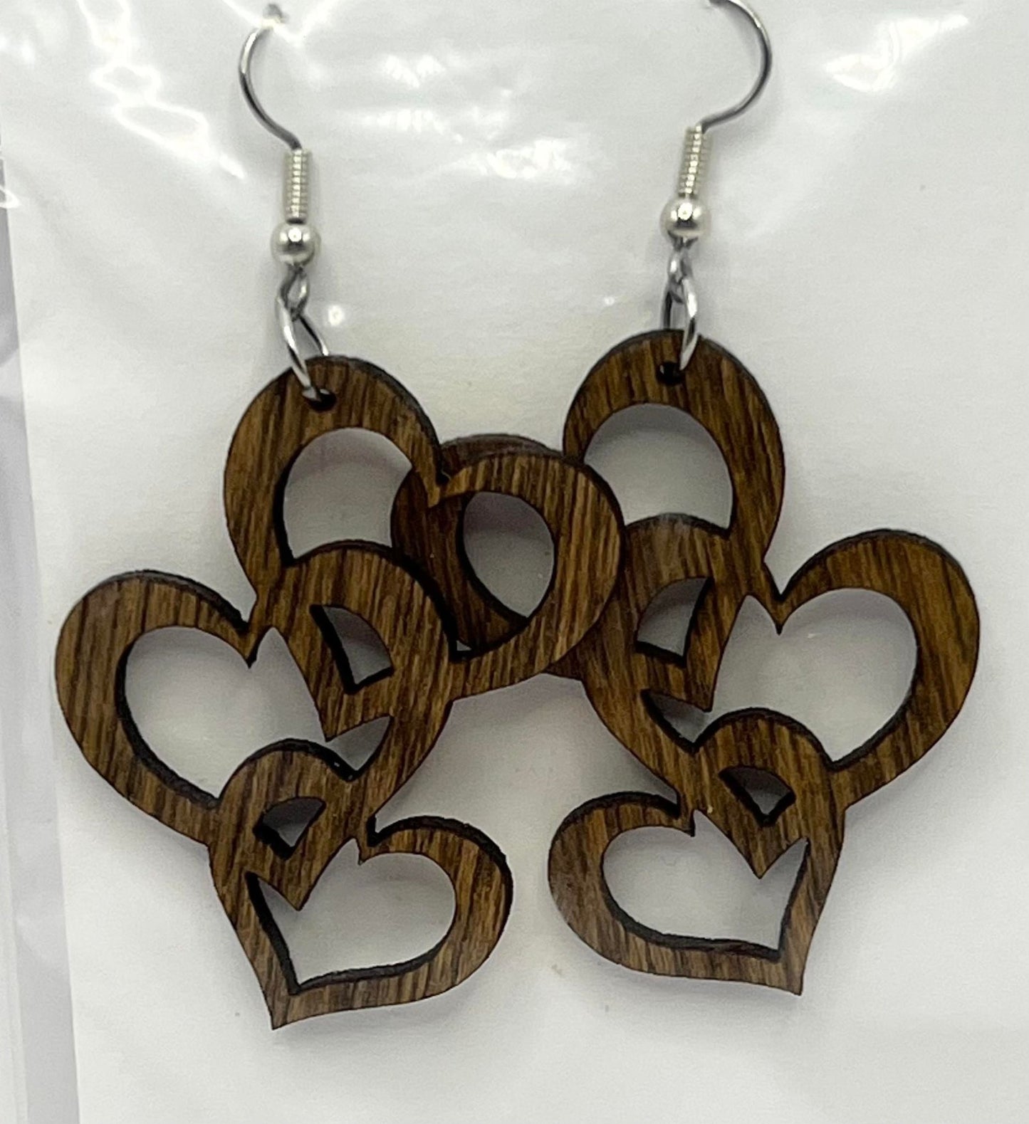 Triple Heart Earring