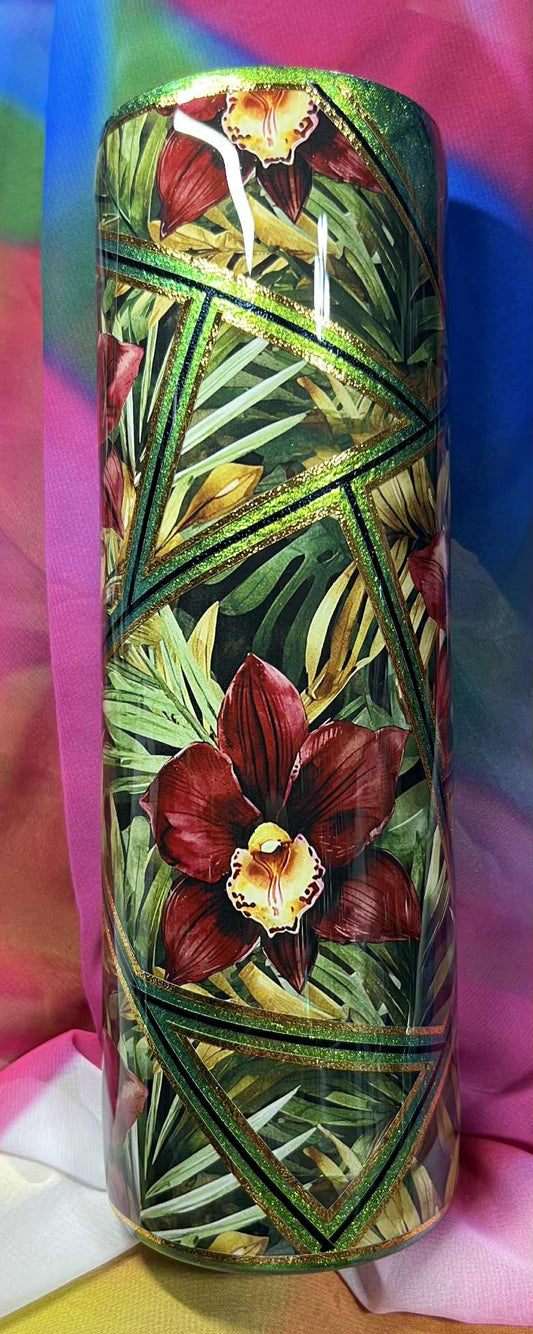 Burgundy Cymbidium Orchid (Can Add Quote)