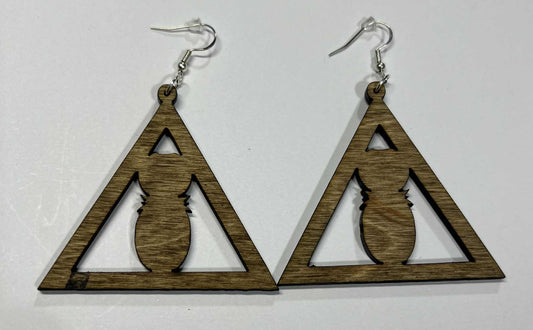 Rustic AS IS Misfits- Ipu Triangle Earring