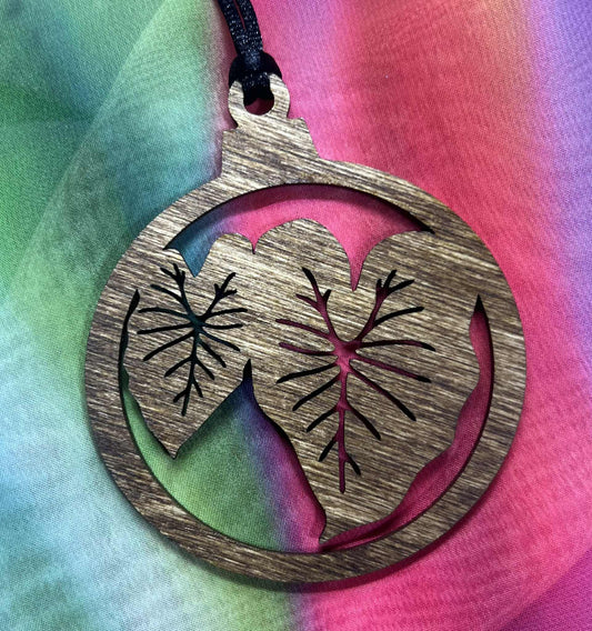 *NEW Kalo (Taro) Leaf- "Rachael" Ornament