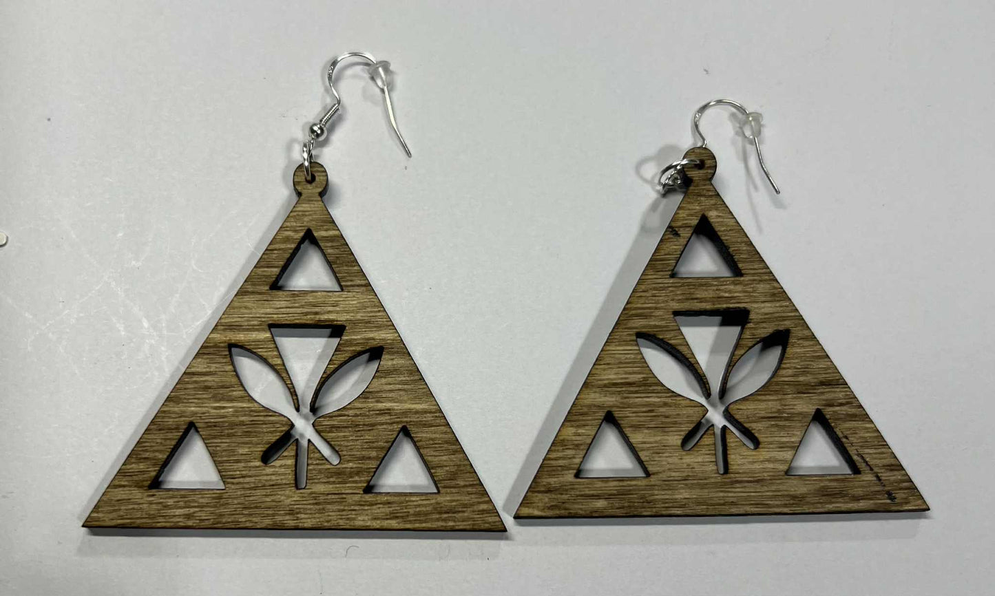 Rustic AS IS Misfits- Kanaka Triangle Earring