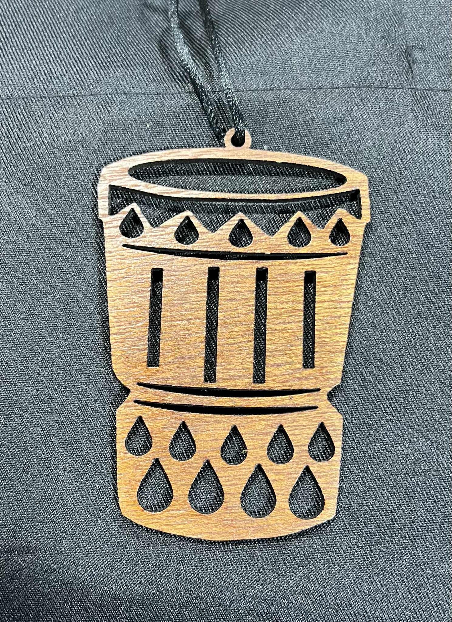 Pahu Drum Raindrops Ornament