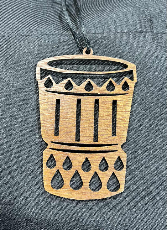 Pahu Drum Raindrops Ornament