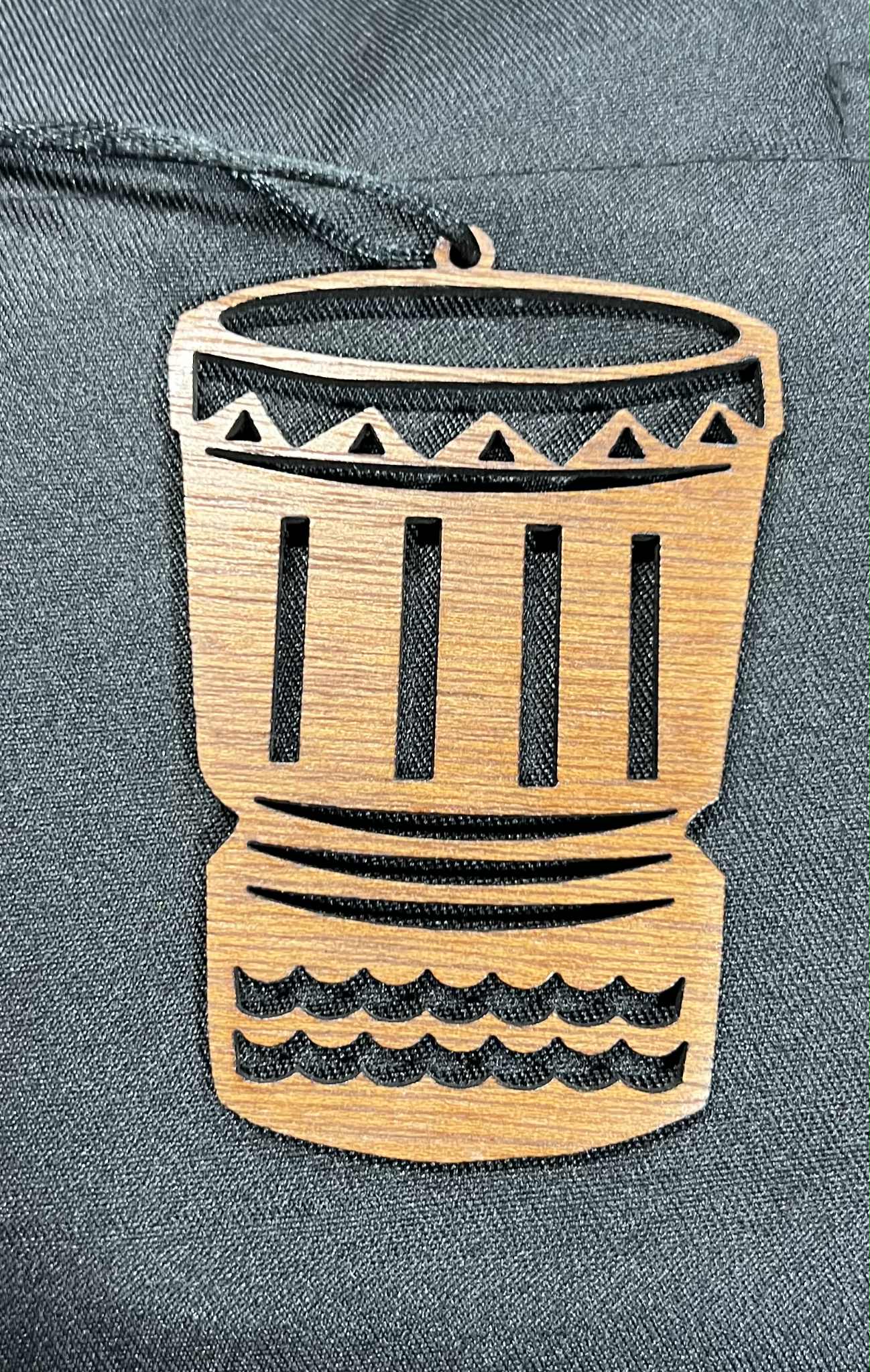 Pahu Drum Waves Ornament