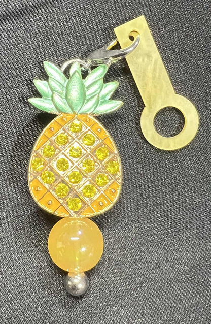Beaded Straw Charm Toppers (Hard Plastic Ring)