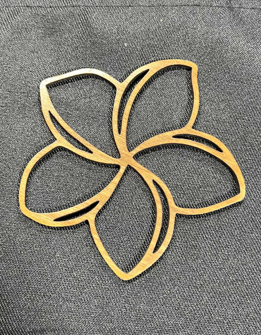Plumeria Outline Ornament