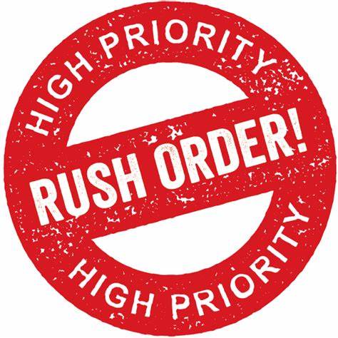 RUSH ORDER / EXPEDITED ORDER!! (READ Description)