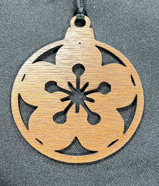 Rounded Circle Sakura Cherry Blossom Ornament