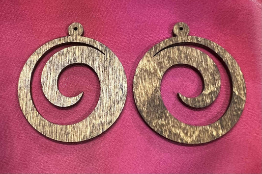 Earring Wave Swirl