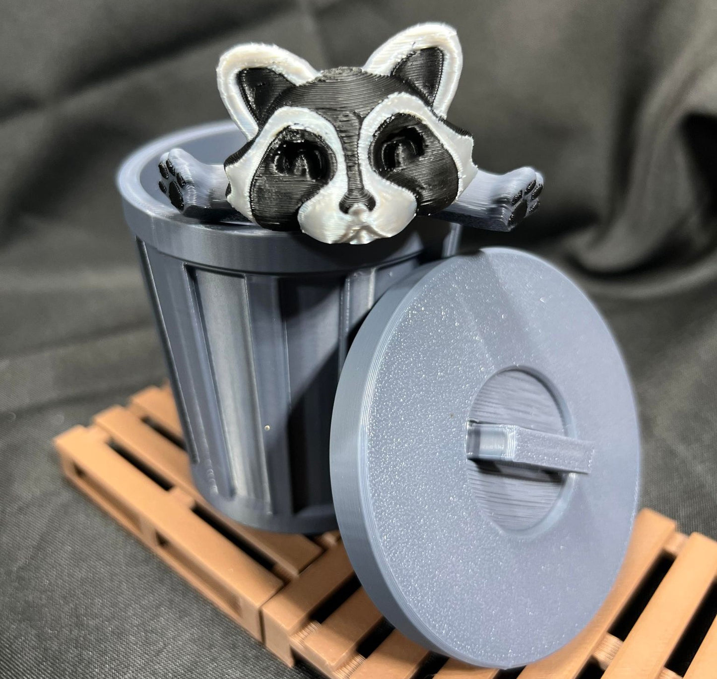 Trash Panda (Racoon) with Can