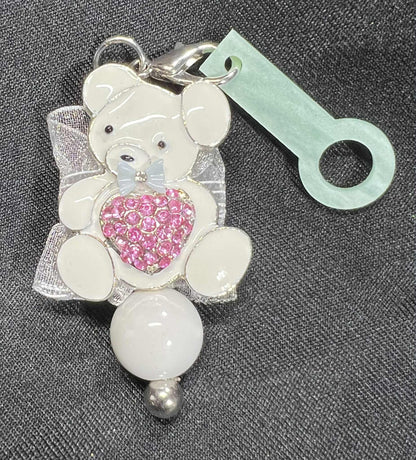Beaded Straw Charm Toppers (Hard Plastic Ring)