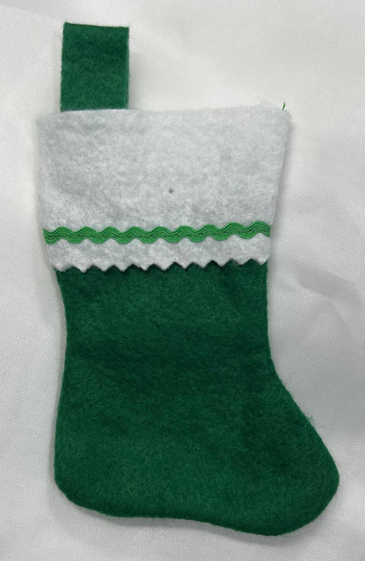 KK 2025 Filled Mini Filled Holiday Stocking ( Green Felt)