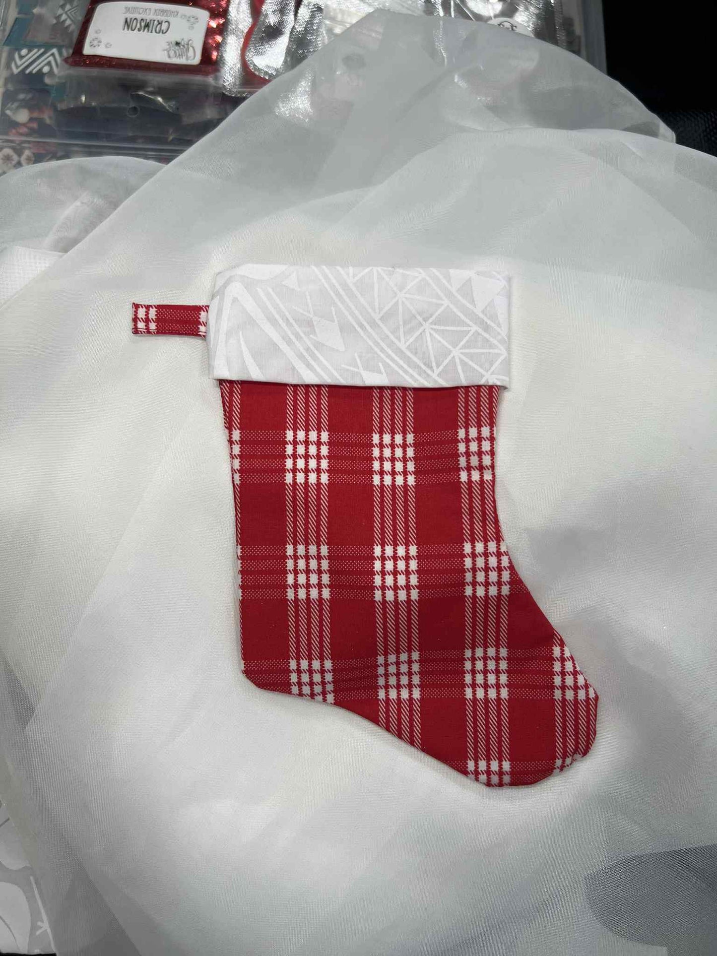 **LIMITED EDITION - KK 2025 Filled Mini Holiday Stocking (Hawaiian Palaka Print) * LIMITED EDITION! (Copy)