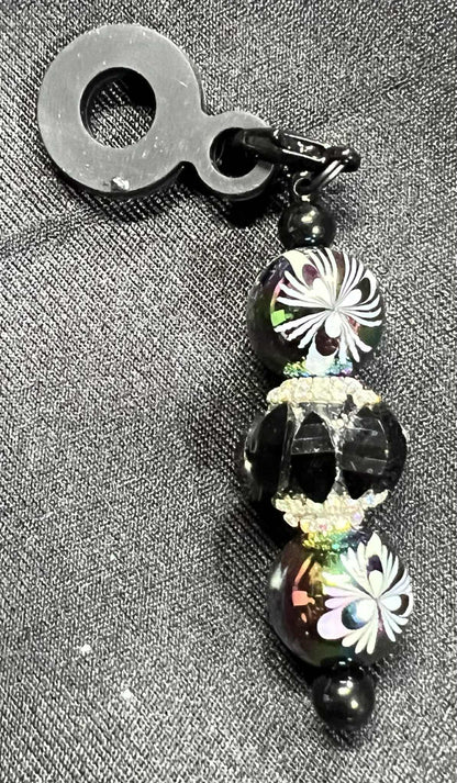 Beaded Straw Charm Toppers (Silicone Ring)