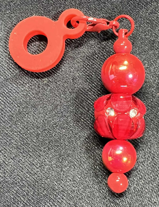 Beaded Straw Charm Toppers (Silicone Ring)