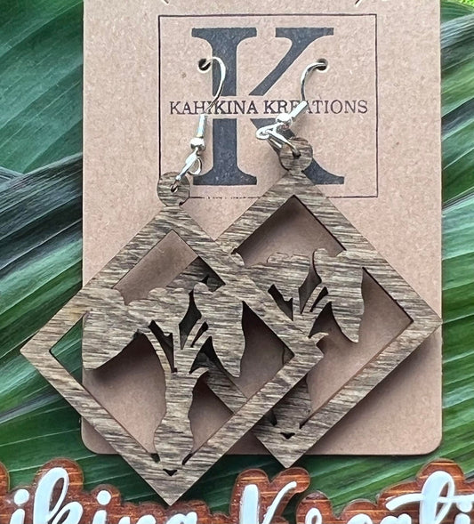 Earring Kalo (Taro) Diamond
