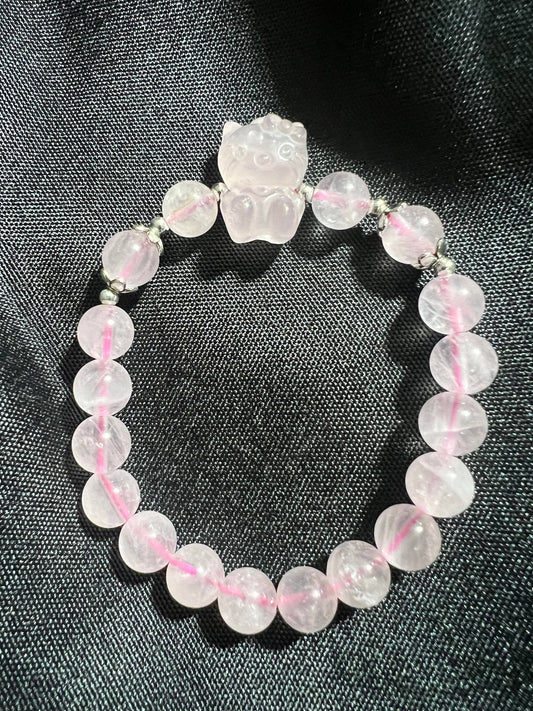 HK Pink Rose Quartz Bracelet