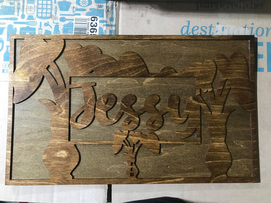 Custom Kalo (Taro)  Name sign