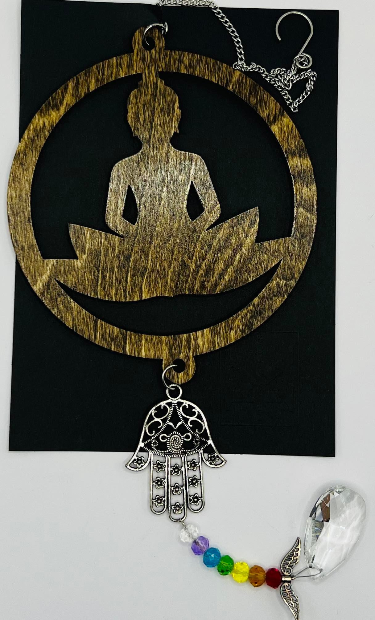 Suncatcher Meditation Hamsa 7 Chakra