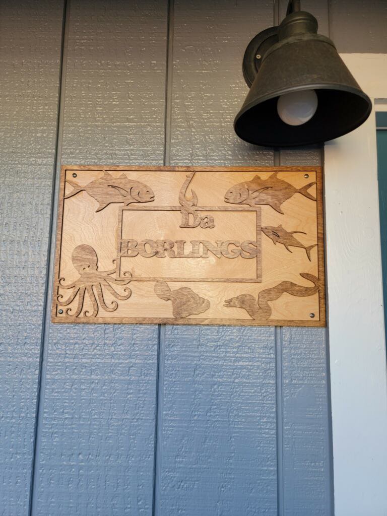 Custom Fishing Name sign